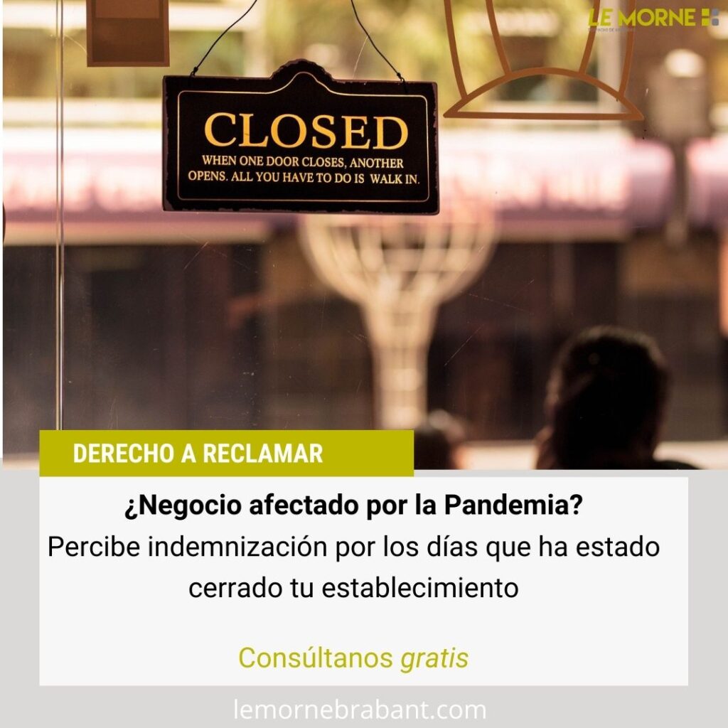 reclamar seguro dias cerrado por pandemia