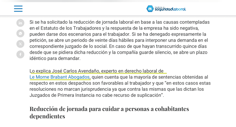 ¿Qué hacer si me deniegan la reducción de jornada?