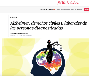 Alzhéimer, derechos civiles y laborales de las personas diagnosticadas